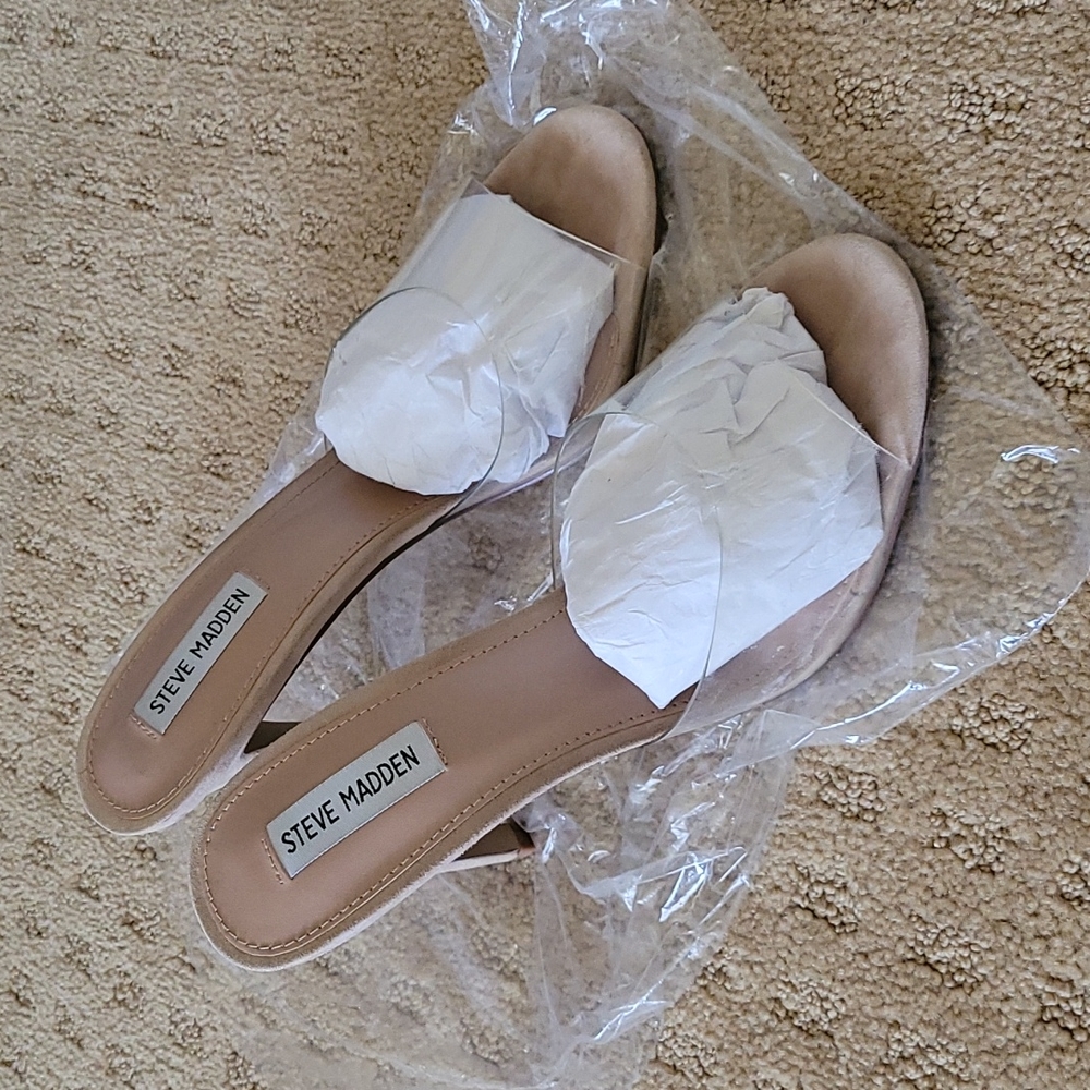 Steve madden clear heels